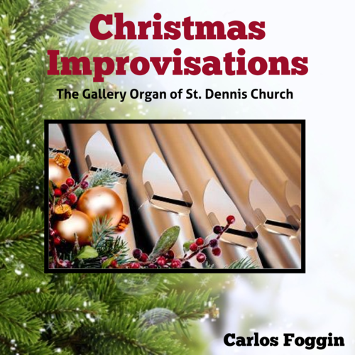 Christmas Improvisations (The Organ of St. Dennis Church) Cover Art Blurred Background