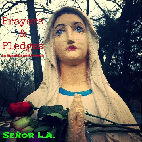 Prayers & Pledges (In Spanish and French) Cover Art Blurred Background