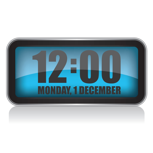 Soft Digital Alarm Clock Cover Art Blurred Background
