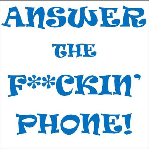 Answer the F**kin' Phone Cover Art Blurred Background