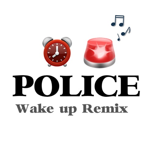 Police Wake Up (Remix) Cover Art Blurred Background