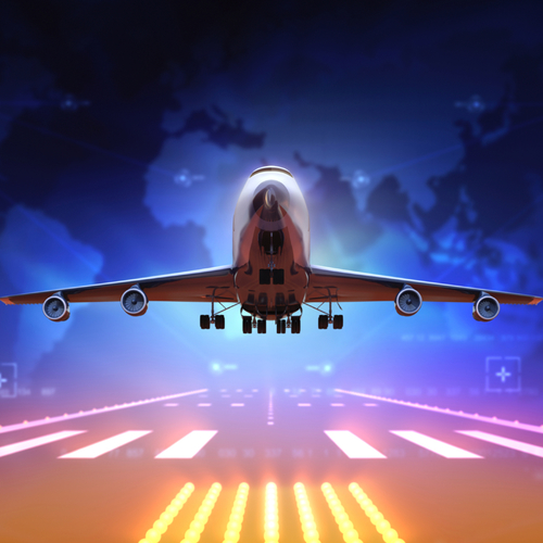 Jet Engine (Airplane in the Sky) Cover Art Blurred Background