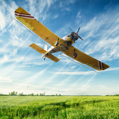 Airplane (Old School Prop Plane) Cover Art Blurred Background