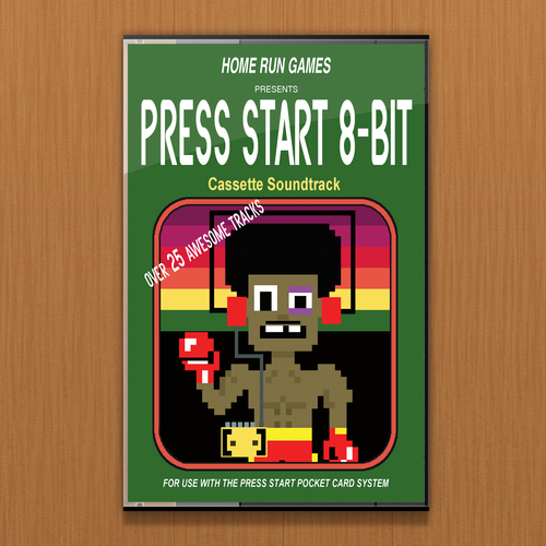 Press Start 8-Bit Cover Art Blurred Background