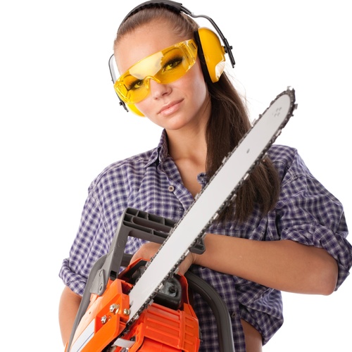 Chainsaw Cover Art Blurred Background