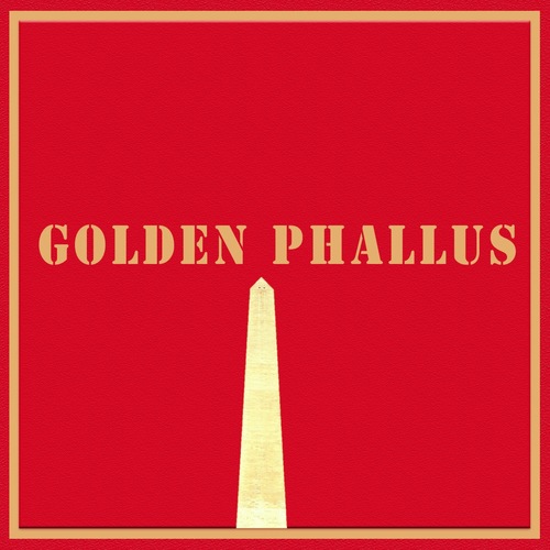 Golden Phallus Cover Art Blurred Background