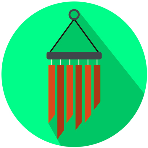 Wind Chime Cover Art Blurred Background