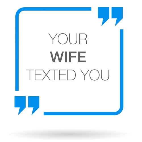Your Wife Texted You (Female Voice) Cover Art Blurred Background