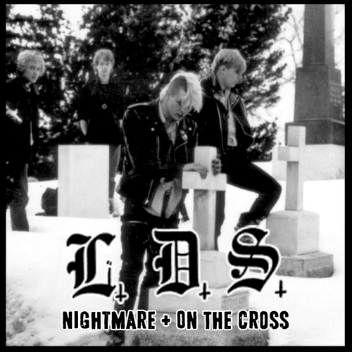 Nightmare / On the Cross Cover Art Blurred Background