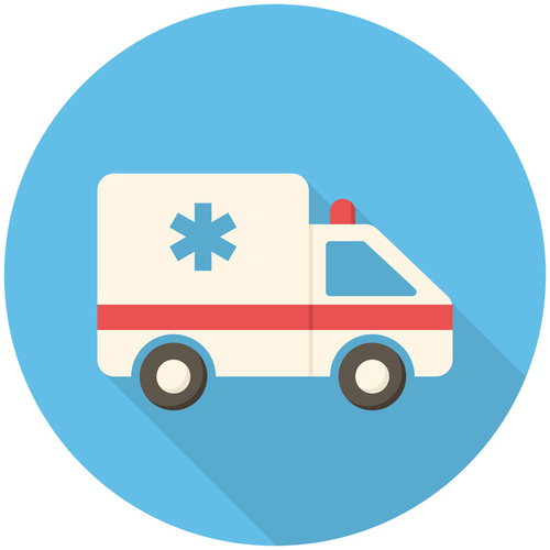 Ambulance Cover Art Blurred Background
