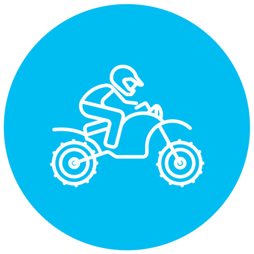 Motocross Cover Art Blurred Background