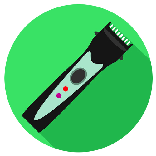 Haircut Clippers Cutting Hair Cover Art Blurred Background