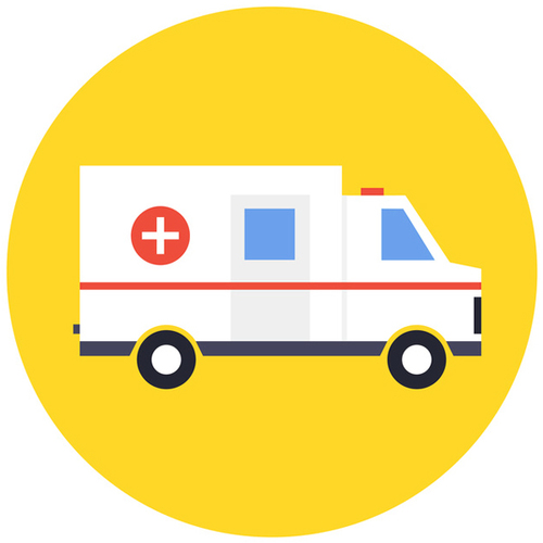 Ambulance Siren Cover Art Blurred Background