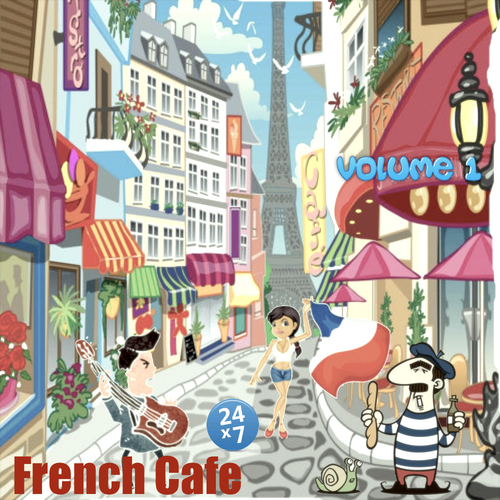 French Cafe Collection, vol. 1 Cover Art Blurred Background