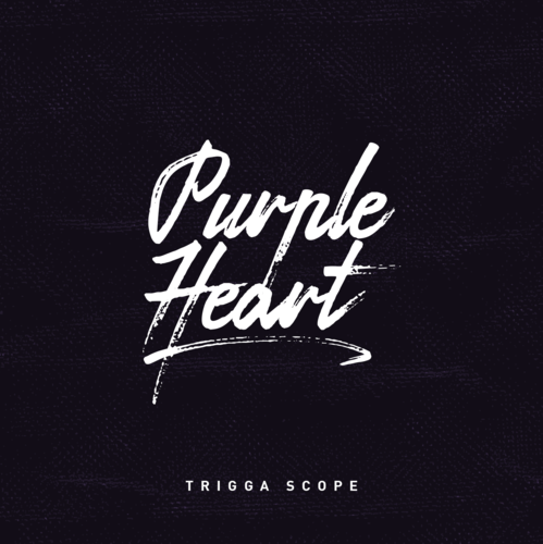 Purple Heart Cover Art Blurred Background