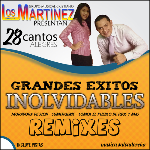 28 Grandes Exitos Inolvidables Remixes Incluye Pistas Cover Art Blurred Background