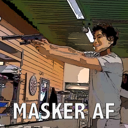 Masker af Cover Art Blurred Background