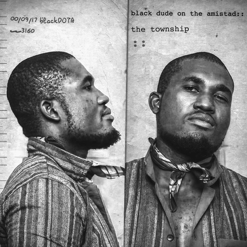 Black Dude on the Amistad Cover Art Blurred Background