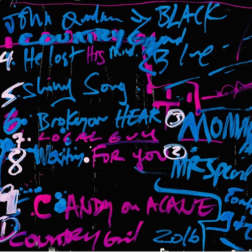 Black and Blue Cover Art Blurred Background