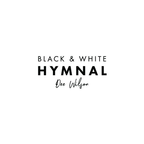 Black & White Hymnal Cover Art Blurred Background