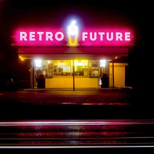Retro Future Cover Art Blurred Background