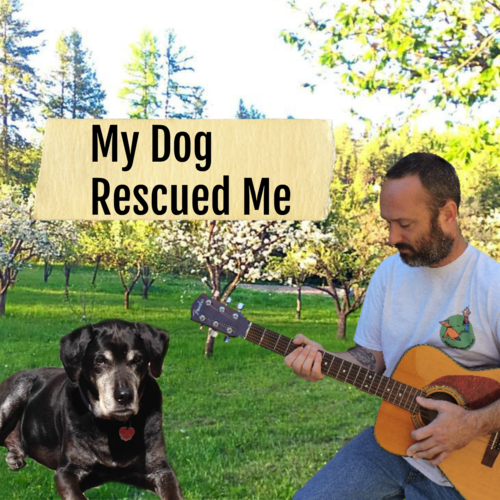 My Dog Rescued Me Cover Art Blurred Background