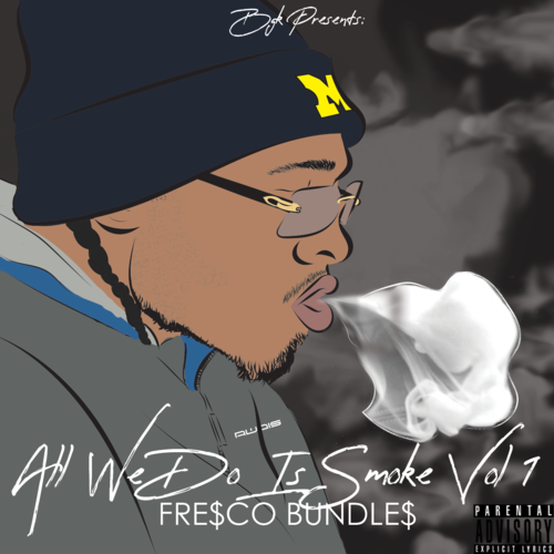 All We Do Is Smoke, Vol. 1 Cover Art Blurred Background