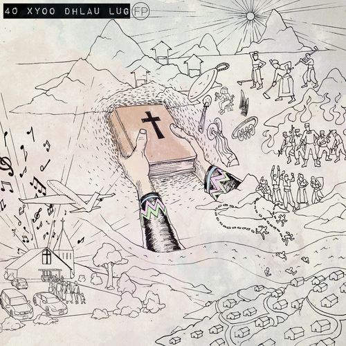 40 Xyoo Dhlau Lug Cover Art Blurred Background