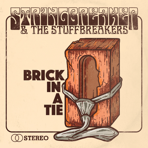 Brick in a Tie Cover Art Blurred Background
