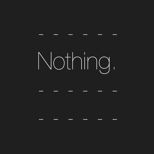 Nothing. Cover Art Blurred Background