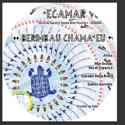 Capoeira Angola Ecamar Berimbau Chama Eu Cover Art Blurred Background