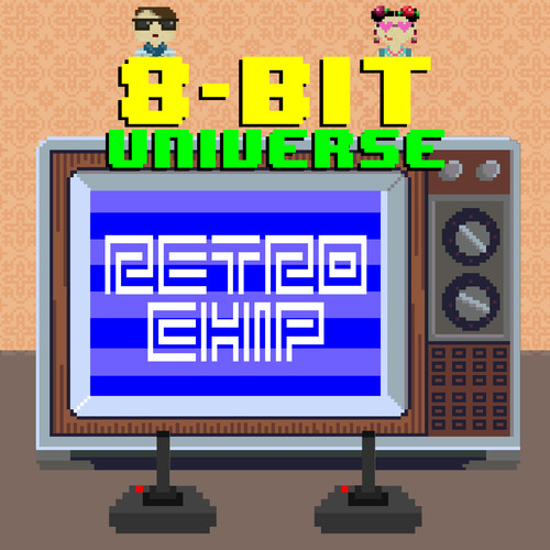 Retro Chip Cover Art Blurred Background