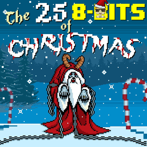 The 25 8 Bits of Christmas Cover Art Blurred Background