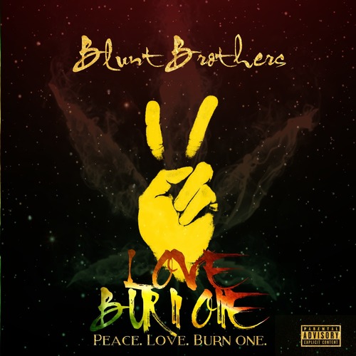 Peace. Love. Burn One. Cover Art Blurred Background