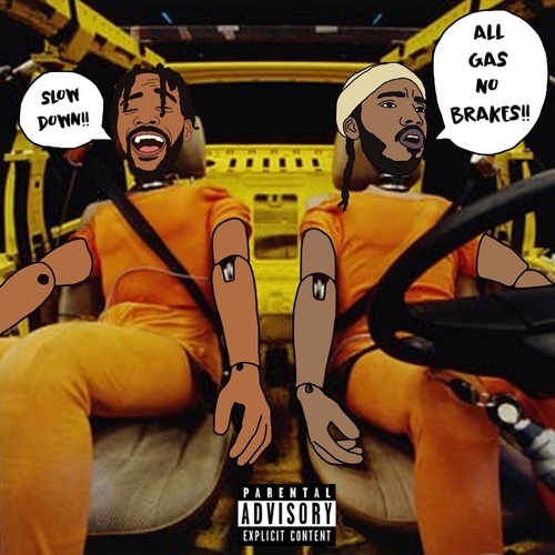 All Gas No Brakes Cover Art Blurred Background