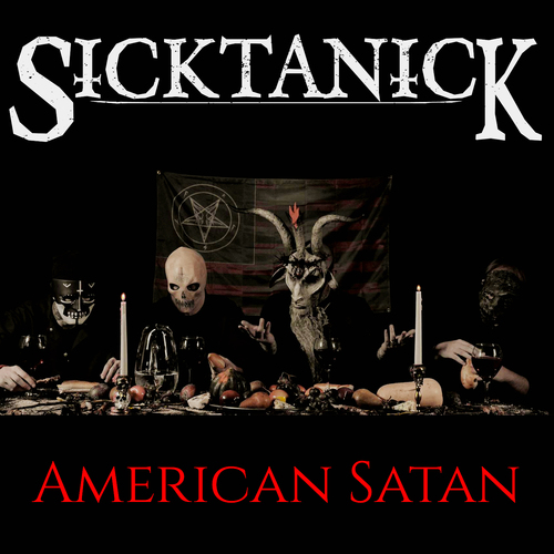 American Satan Cover Art Blurred Background