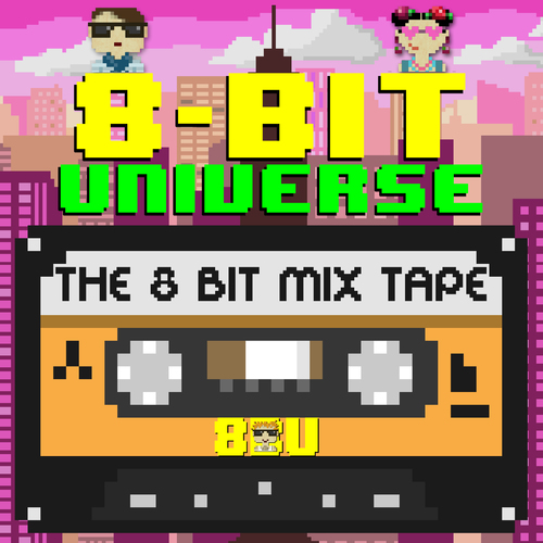 The 8 Bit Mix Tape Cover Art Blurred Background