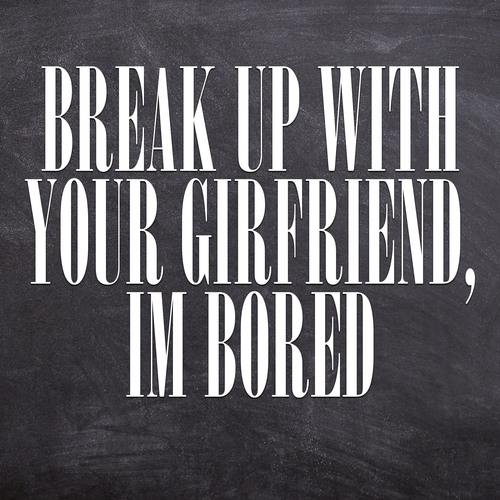 Break Up with Your Girlfriend, I'm Bored (Chorus) [Cover] Cover Art Blurred Background