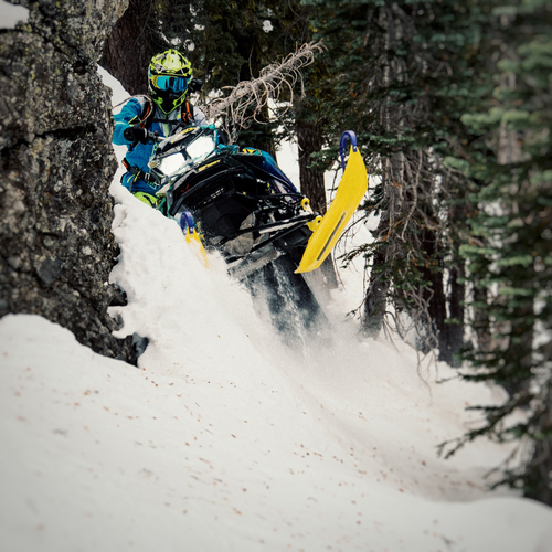 Snowmobile Turbo Braap Cover Art Blurred Background