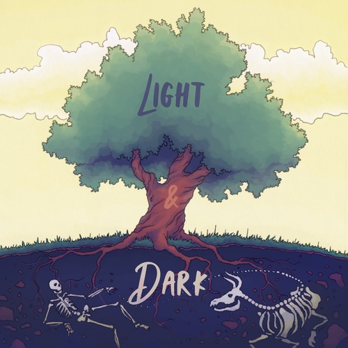 Light and Dark Cover Art Blurred Background
