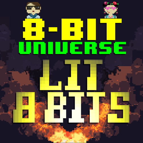 Lit 8 Bits Cover Art Blurred Background