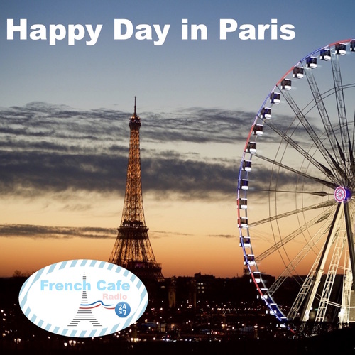 Happy Day in Paris Cover Art Blurred Background