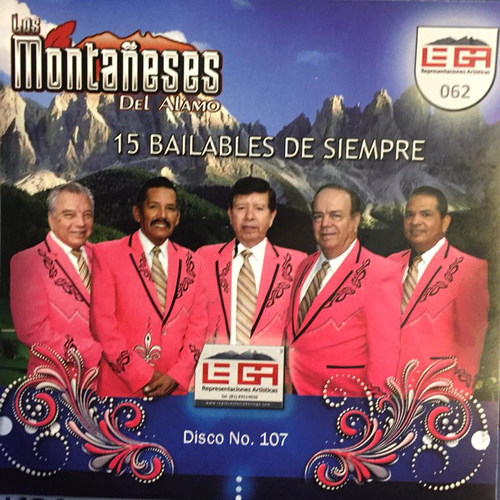 Los Montañeses del Alamo 15 Bailables de Siempre Cover Art Blurred Background