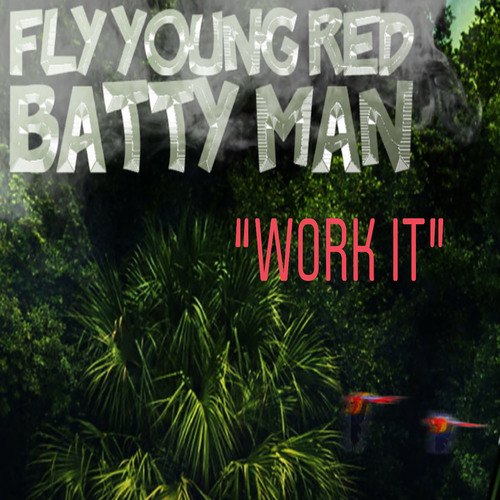 Batty Man Work It Cover Art Blurred Background