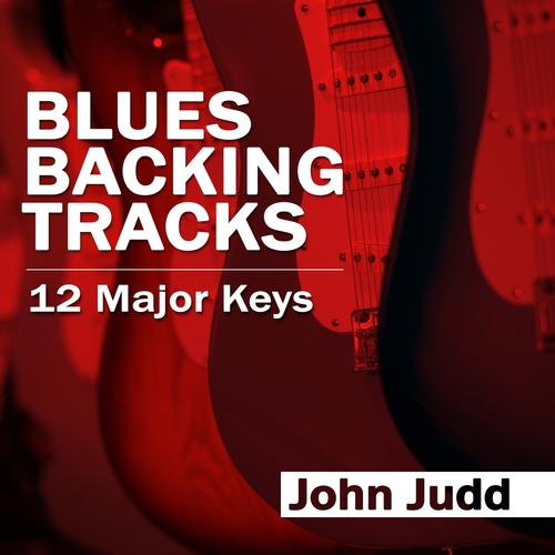 Blues Backing Tracks: 12 Major Keys Cover Art Blurred Background
