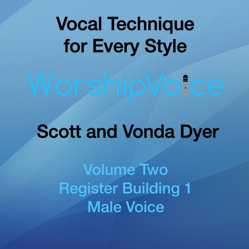 Vocal Technique for Every Style, Vol. 2 (Male Voice) [Register Building 1] Cover Art Blurred Background