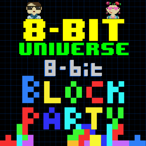 8 Bit Block Party Cover Art Blurred Background