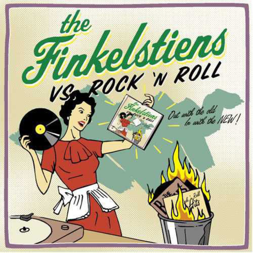 The Finkelstiens vs Rock n Roll Cover Art Blurred Background