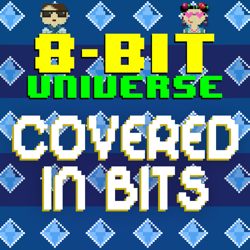 Covered in 8 Bits Cover Art Blurred Background