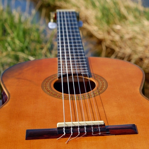 Guitar Strum E Major Cover Art Blurred Background